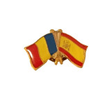 Insigna Drapel Romaniei Drapel Spania PIN513