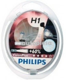 Set 2 becuri Philips H1 Vision Plus 12V 55W 12258VPS2