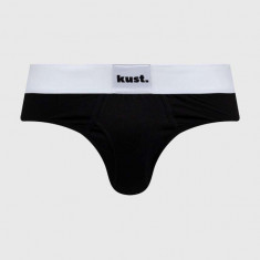 kust. slip din bumbac culoarea negru