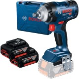 Bosch GDS 18V-400 - Masina de insurubat cu impact 400 Nm M10-M20 valiza plastic + 2x Acumulator Li-Ion 18 V 5 Ah