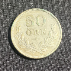 Moneda 50 ore 1935 Suedia argint