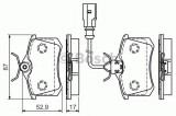 Set placute frana,frana disc SEAT ALHAMBRA (7V8, 7V9) (1996 - 2010) BOSCH 0 986 494 025