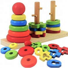 Montessori Puzzle de logică și dexteritate din lemn Montessori Sorter