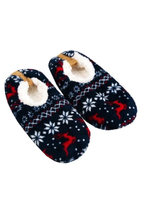 Papuci de casă cu blană, OffLimits, design de Crăciun, mărimea 37-39