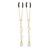 Clame pentru Sfarcuri Aurii Tweezers With Pearls