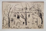 Valentin Hoeflich (1910 - 1955 ) - Peisaj cu casa