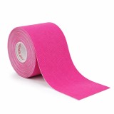 Cumpara ieftin Banda kinesiologica roz 5 cm x 5 m, impermeabila, elastica, bumbac si elastan, suport muscular si articular pentru sport si recuperare