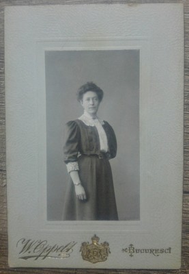 Portet de doamna// CDV W. Oppelt Bucuresci foto