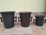 Lot 3 mojare vintage mojar vechi fonta decor Romania
