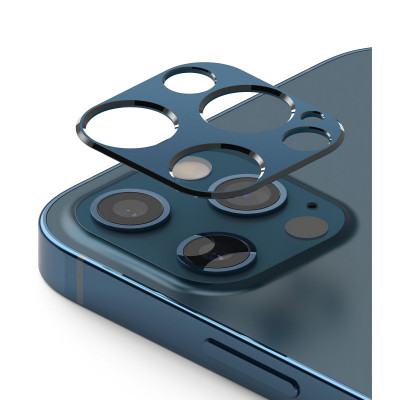 Rama Protectie Ringke Camera spate pentru Apple iPhone 12 Pro Max, Albastra ACCS0016 foto