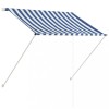 Copertina retractabila, albastru si alb, 100 x 150 cm