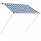 Copertina retractabila, albastru si alb, 100 x 150 cm