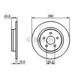 Disc frana VOLVO V50 (MW) (2004 - 2016) BOSCH 0 986 479 170