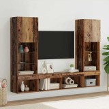 Cumpara ieftin Unitati TV de perete cu LED 5 buc. 40,5 x 30 x 102 cm