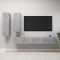 vidaXL Set de dulapuri TV, 4 piese, gri beton, lemn prelucrat