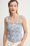 Levi&#039;s bluza SCULPTED BUSTIER femei, modelator, 001W4