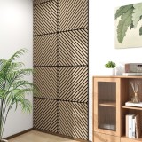 Set 4 panouri acustice decorative Vang, 60x60 cm, nuc deschis