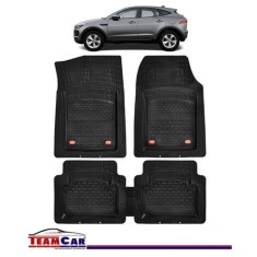 Covorase Auto TeamCar&reg; Tip Tavita Compatibile Jaguar E-Pace I (2017+) Negru Material Rezistent