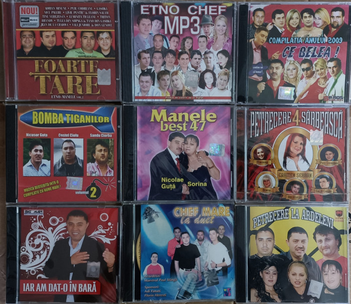 Cd-uri sigilate cu muzică de petrecere și manele , prețul este pentru un CD!!