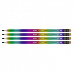 Creion negru cu radiera Curcubeu DACO CG108