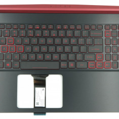 Carcasa superioara cu tastatura palmrest Laptop, Acer, Nitro 5 AN515-43, 6B.Q5XN2.001, cu iluminare, layout US