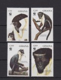 GHANA 1994 WWF FAUNA PROTEJATA MAIMUTE