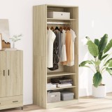 Gossi sifonier, stejar sonoma, 80x50x200 cm, lemn prelucrat
