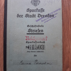 Carnet de economii vechi Posta Germania 1931 Reich Sparkasse