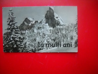 HOPCT 9100 -LA MULTI ANI -FELICITARE CRACIUN / AN NOU -1 FILA -CIRCULATA foto