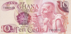 Bancnota Ghana 10 Cedis 1978 - P16f UNC foto