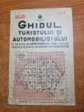 ghidul turistului si automobilistului anii &#039;30 - harta romaniei mari