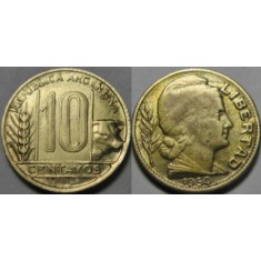 Argentina 1950 - 10 centavos, circulata