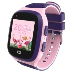 Ceas smartwatch copii, Valdus LT31E, Nano SIM 4G, functie telefon, apel video, GPS, buton SOS, roz