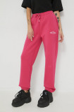 Juicy Couture pantaloni de trening femei, culoarea roz, neted