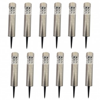 Set 12 lampi solare Strend Pro Solar Wezen, 375 mm, 1 LED, AAA, Inox, lumina multicolora foto