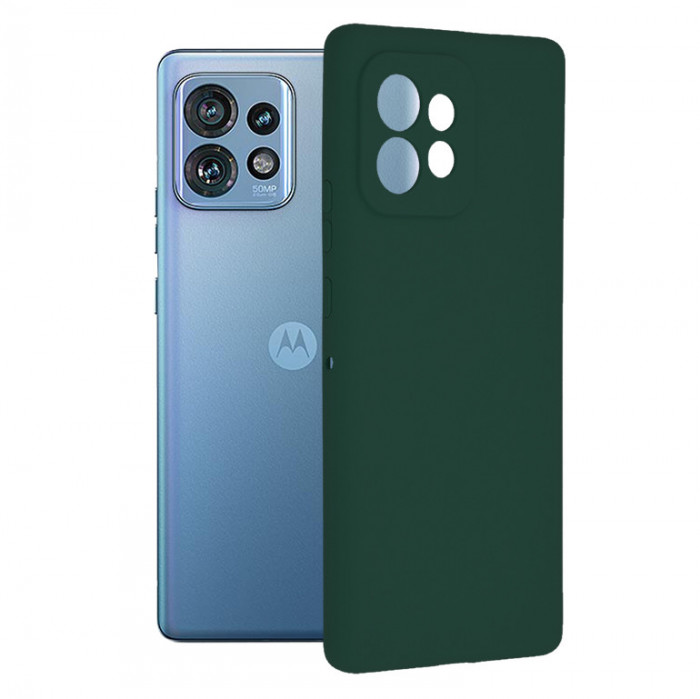 Husa pentru Motorola Edge 40 Pro, Techsuit Soft Edge Silicone, Dark Green