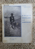 Vasile Alecsandri - Poezii populare ale romanilor ,1942