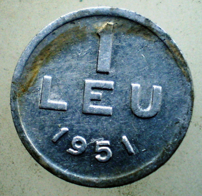 1.852 ROMANIA RPR 1 LEU 1951