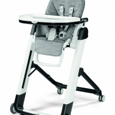 Scaun de masa 2 in 1 Peg Perego Siesta Follow Me Wonder Grey 0-15 kg