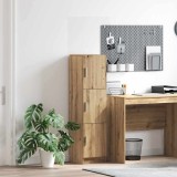 Cumpara ieftin Highboard stejar artizanal 31.5 x 32 x 124 cm Lemn compozit