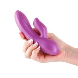 Vibrator Rabbit Seduction Angel, Violet Metalic, 17 cm, NS Toys