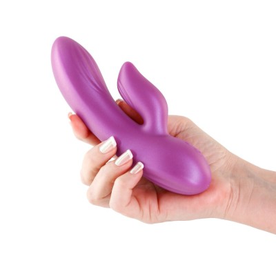 Vibrator Rabbit Seduction Angel, Violet Metalic, 17 cm foto