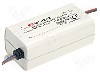 Alimentator pentru LED, 24V DC, 0,5A, 12W, MEAN WELL - APV-12-24