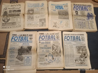 Colecție de ziare fotbal: &amp;quot;Sportul&amp;quot;, &amp;quot;Fotbal (Gazeta)&amp;quot; - 571 numere foto