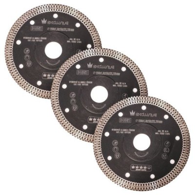 Discuri diamantate turbo, subtiri, ceramica, taiere umeda si uscata, set 3 buc, 125 mm/22.23 mm, Richmann Exclusive GartenVIP DiyLine foto