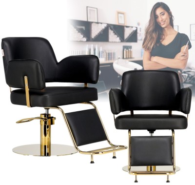 Scaun de coafat Austin hidraulic rotativ pentru salonul de coafură Suport cromat scaun de coafor foto