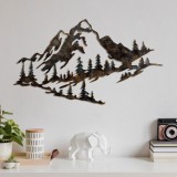 Cumpara ieftin Tablou metalic Mountain Multicolor 70x40x1.5 cm