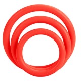 Calexotics-Tri-rings Set Roșu-Silicon