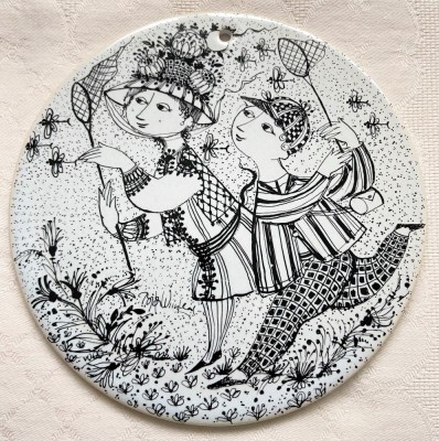 Placa ceramica / Tablou - Rosenthal - Bjorn Wiinblad - lunile anului - August foto