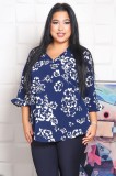 Bluza Eleganta Zen Bleumarin - 44Marimea, Yves